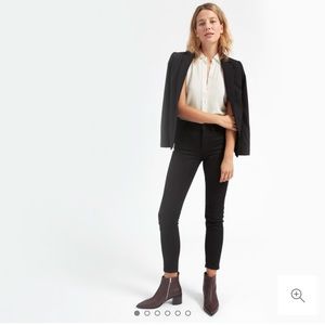 Everlane White Relaxed Sleeveless Silk Button Up 6